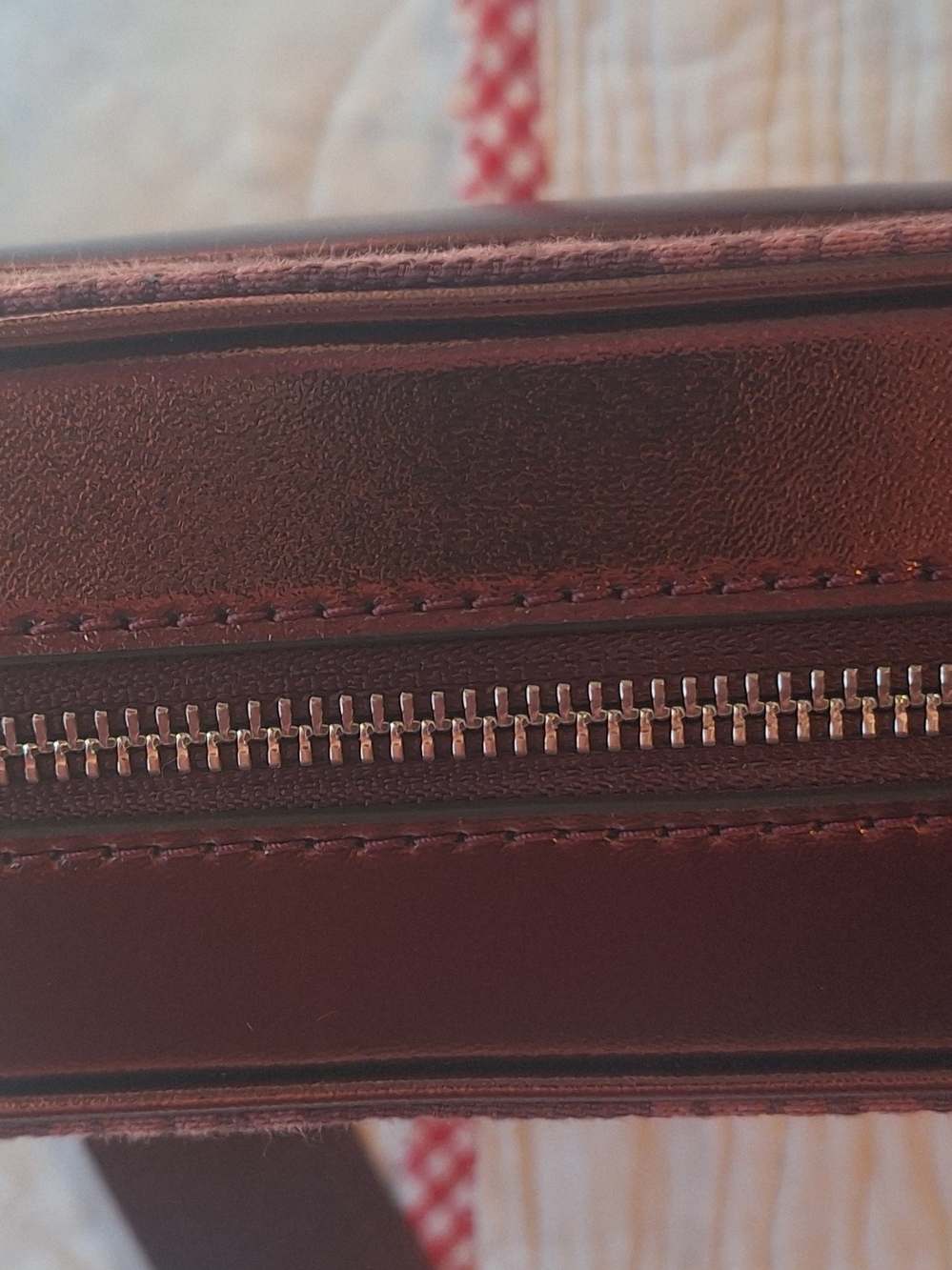 NWT Michael Kors Maeve Large Oxblood Monogram Crossbody Bag 10.5x6.5x3 - Picture 12 of 14